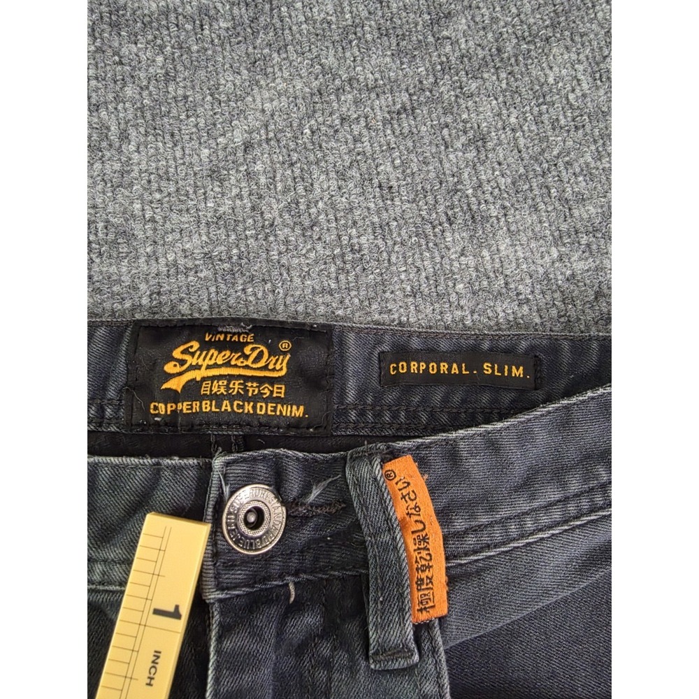 Mens SuperDry CORPORAL SLIM Jeans W28 L30 Slim Straight Blue - Picture 7 of 11